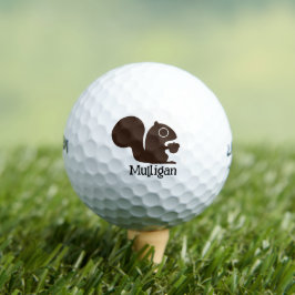 Eekhoorn met aangepaste naam Schattige Woodland Cr Golfballen