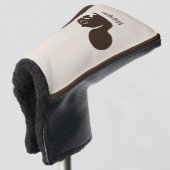 Eekhoorn met aangepaste naam Schattige Woodland Cr Golfheadcover (3/4 voorkant)