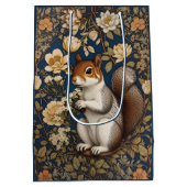 Eekhoorn met Acacia Bloemen William Morris Medium Cadeauzakje (Achterkant)