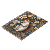 Eekhoorn met Acacia Bloemen William Morris Notitieboek (Linkerzijde)