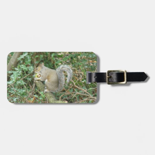 Eekhoorn met Acorn Custom Bagagelabel (Voorkant horizontaal)