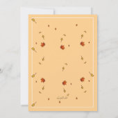 Eekhoorn met Acorn Invitation Kaart (Achterkant)