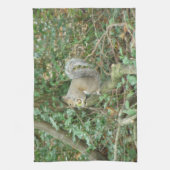 Eekhoorn met Acorn Kitchen Towel Theedoek (Verticaal)