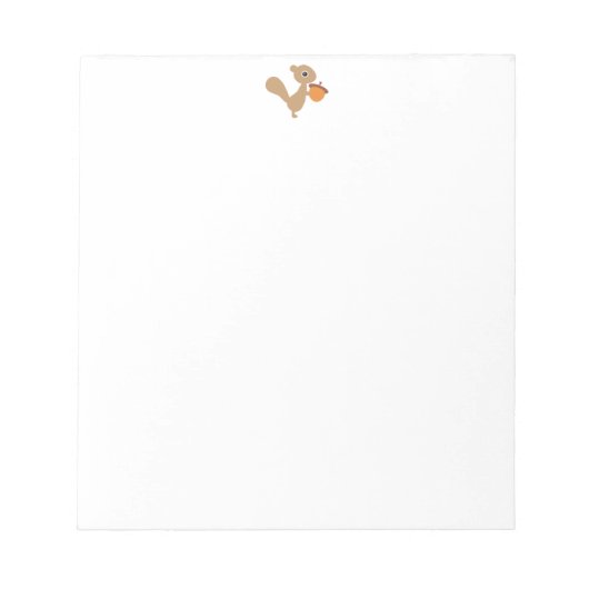 Eekhoorn met Acorn-laptop Notitieblok (Voorkant)