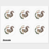 Eekhoorn met Acorn Swag Stickers (Vel)