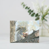 Eekhoorn met appelbriefkaart briefkaart (Staand voorkant)