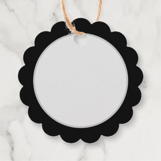 Eekhoorn met Bloemen Feestelijke Kunst Gift Label (Achterkant)