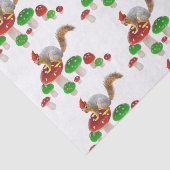 Eekhoorn met champignons tissuepapier (Detail)