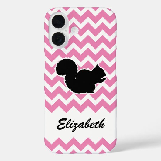 Eekhoorn met Chevron Patroon Case-Mate iPhone Case (Achterkant)