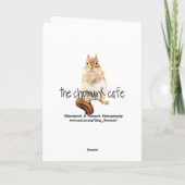 Eekhoorn met Daisy Happy Birthday Kaart (Achterkant)