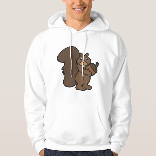 Eekhoorn met een eikel hoodie (Voorkant)