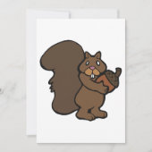 Eekhoorn met een eikel kaart (Voorkant)