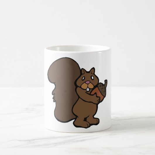 Eekhoorn met een eikel koffiemok (Center)