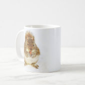 Eekhoorn met een eikel koffiemok (Voorkant links)
