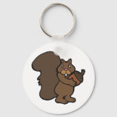 Eekhoorn met een eikel sleutelhanger (Voorkant)