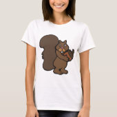 Eekhoorn met een eikel t-shirt (Voorkant)