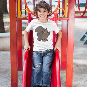 Eekhoorn met een eikel t-shirt