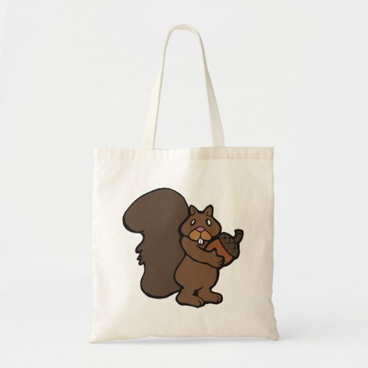 Eekhoorn met een eikel tote bag (Voorkant)