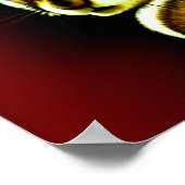 Eekhoorn met een parel die de Nederlandse barokke  Poster (Hoek)