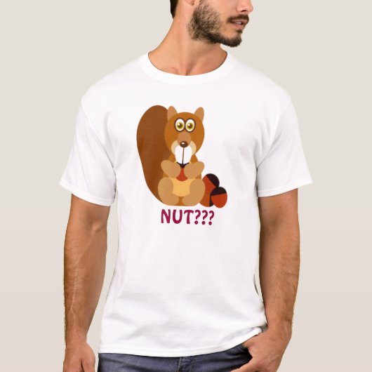 Eekhoorn met een traktatie...NUT?? T-shirt (Voorkant)