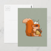 EEKHOORN MET EIKEL BRIEFKAART (Voorkant / Achterkant)
