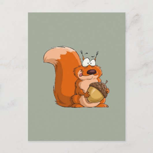 EEKHOORN MET EIKEL BRIEFKAART (Voorkant)