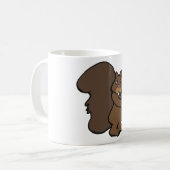 Eekhoorn met eikel Cute bosdier Koffiemok (Voorkant links)
