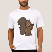Eekhoorn met eikel Cute bosdier T-shirt (Voorkant)