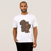 Eekhoorn met eikel Cute bosdier T-shirt (Voorkant volledig)