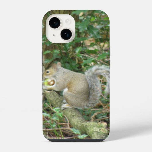 Eekhoorn met eikel iPhone hoesje (Achterkant)