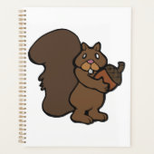 Eekhoorn met eikel knuffel bosdier planner (Voorkant)