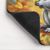 Eekhoorn met gele madeliefje muismat (Hoek)