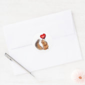 Eekhoorn met Hart op Stick Stickers (Envelop)