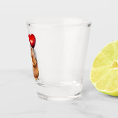 Eekhoorn met Heart Shot Glass Shot Glas (Rechts)