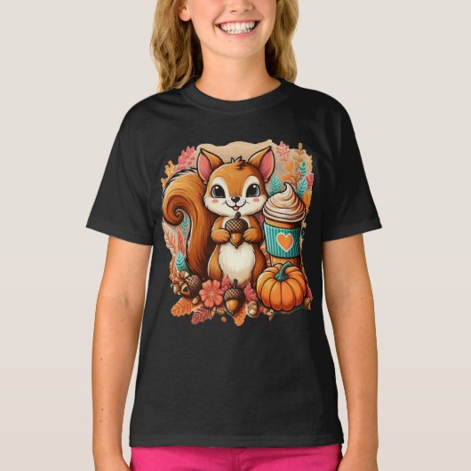 eekhoorn met ijs t-shirt (Voorkant)