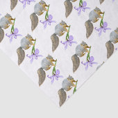 Eekhoorn met Iris-weefselpapier Tissuepapier (Detail)