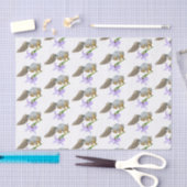 Eekhoorn met Iris-weefselpapier Tissuepapier (Craft)