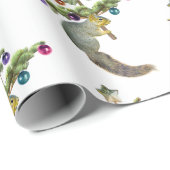 Eekhoorn met kerstboompapier cadeaupapier (Rol Hoek)