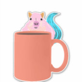 eekhoorn met koffie sticker (Voorkant)