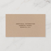 Eekhoorn met koffie visitekaartje (Achterkant)