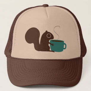 Eekhoorn met koffie   Woodland Animal Trucker Pet
