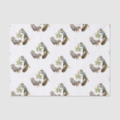 Eekhoorn met mistletoe-weefselpapier tissuepapier (Voorkant)