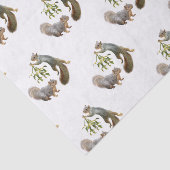 Eekhoorn met mistletoe-weefselpapier tissuepapier (Detail)