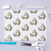 Eekhoorn met mistletoe-weefselpapier tissuepapier (Craft)