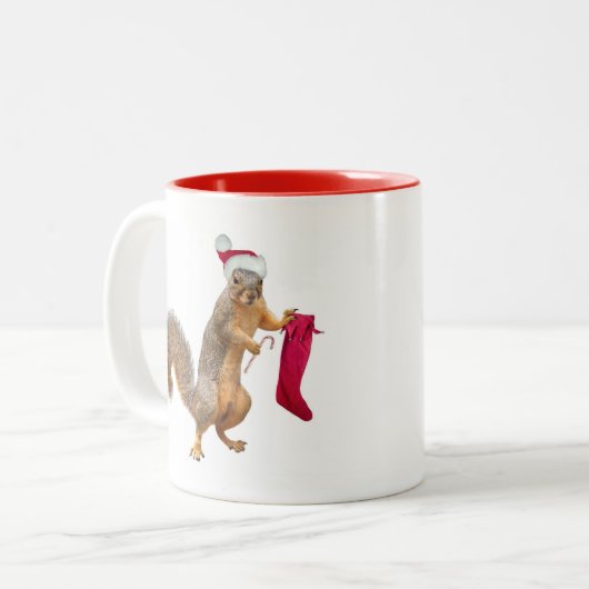 Eekhoorn met Mok stoppen (Voorkant links)