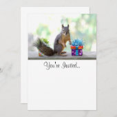 Eekhoorn met omheinde Cadeaus Kaart (Voorkant / Achterkant)