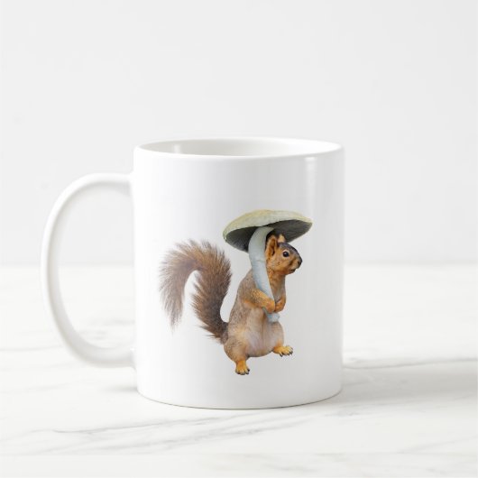 Eekhoorn met paddenstoel Mok (Links)