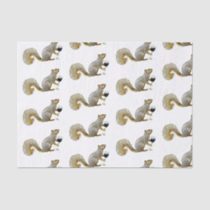 Eekhoorn met papier voor wijnstok