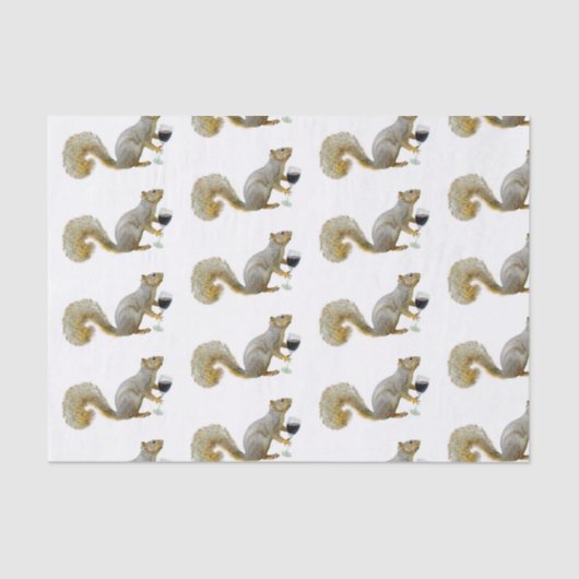 Eekhoorn met papier voor wijnstok (Voorkant)