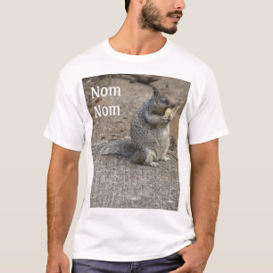 Eekhoorn met Peanut Nom Nom T-shirt